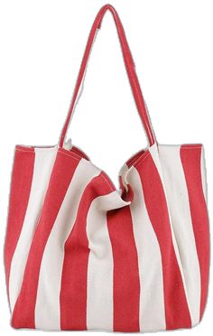 Trendy Red Canvas Bag For Shopping, Trendy Summer Canvas Bag For Daily Use, Trendy Canvas Bag For Beach Season, Trendy Canvas Shoulder Bag For Beach Season, Summer Tote Canvas Bag For Shopping, Summer Shopping Tote Canvas Bag, Trendy Red Canvas Bag, Casual Summer Canvas Shoulder Bag, Casual Summer Canvas Shopping Bag