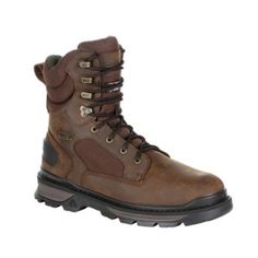 Rocky Men's Rams Horn, RKS0415 Brown High-top Impact Resistant Waterproof Boots, Brown Steel Toe Boots For Outdoor Activities, Brown High-top Slip-resistant Work Boots, Brown Waterproof Snip Toe Boots Impact Resistant, Durable Brown Gore-tex Boots, Impact Resistant Gore-tex Brown Boots, Brown Gore-tex Moc Toe Work Boots, Brown Gore-tex Work Boots Impact Resistant, Brown Insulated High-top Waterproof Boots