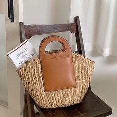 Stylish Casual Straw Summer Handbag – 2YZ Shop Trendy Rattan Straw Bag For Daily Use, Brown Rattan Shoulder Bag With Large Capacity, Large Capacity Brown Rattan Shoulder Bag, Brown Large Capacity Rattan Shoulder Bag, Modern Beige Straw Bag With Double Handle, Trendy Beige Rattan Straw Bag, Trendy Beach Bag With Bamboo Handle, Trendy Beige Rattan Shoulder Bag, Trendy Natural Rattan Shoulder Bag