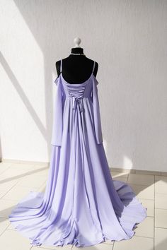 Chiffon A-line Dress For Prom, Fitted Purple Chiffon Dress, Purple Chiffon Dress For Party, Chiffon A-line Dress For Prom Season, Purple Maxi Dress For Summer Banquet, Purple Summer Maxi Dress For Banquet, Summer Purple Maxi Dress For Banquet, Purple Chiffon Prom Dress, Purple Chiffon Dress For Banquets