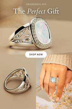 Discover timeless rings with a lifetime warranty. Enjoy up to 50% off, free shipping, and a luxury gift box. Perfect for gifting or treating yourself! Our collection features unique, conflict-free jewelry designs that are as ethical as they are exquisite. Every piece is waterproof and backed by a lifetime warranty. Whether you're celebrating a special moment or looking for a meaningful gift. Shop now and make your holiday season unforgettable with a touch of luxury. Luxury Polished Opal Ring For Gift, Luxury White Gold Opal Ring Gift, Luxury White Gold Opal Ring As Gift, Elegant Polished Opal Ring For Gift, Elegant Polished Opal Ring Gift, Luxury Silver Opal Ring Hallmarked, Luxury Silver Opal Ring, Hallmarked, Elegant Open Opal Ring Stamped 925, Elegant Stamped 925 Open Opal Ring