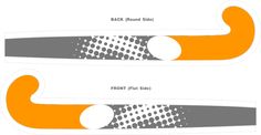 an orange and gray pair of scissors with the words back ground side front flat side