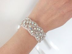 Rhinestone bracelet bridal bracelet bridesmaid Cuff | Etsy Silver Crystal Embellished Bracelet For Gift, Silver Crystal Embellished Bracelet Gift, Adjustable Crystal Embellished Wedding Bracelet, Adjustable Crystal Bracelet For Wedding, Adjustable Crystal Embellished Bracelet For Wedding, Silver Beaded Bracelets For Wedding, Glamorous Silver Bracelets For Wedding, Glamorous Bling Crystal Bracelet For Wedding, Glamorous Wedding Crystal Bracelet With Bling