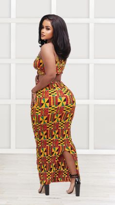 The Kente African Print Khari Dress is a stretchy cutout maxi dress. Thoughtful cutouts shape your figure, highlighting the small of your waist. Bra silhouette back with a bare all open back. Pair with sandals, heels or bare feet and you're ready for a night of dancing on the beach. The dress is worth the hype. Perfect For The Kente african Print Khari Cutout Dress is perfect for: Girls night out Date night Resort Birthday dinner Casual hangouts High-end formal events Features Bra silhouette Str Cutout Maxi Dress, Birthday Dinner, African Culture, The Hype, Cutout Dress, New Print, Girls Night Out, African Print, Wearing Dress