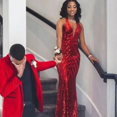 Red Prom Dress Mermaid, Red Mermaid Prom Dress, Cheap Evening Gowns, Prom Dress Mermaid, Prom Photoshoot, Prom Couples, Prom Inspiration, Prom Poses, Evening Party Dresses