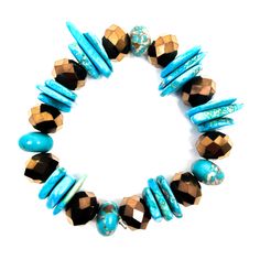 Elevate your jewelry collection with our handcrafted Turquoise Stretch Bracelet, made from genuine turquoise gemstones. This multi-beaded bracelet fits effortlessly on most any wrist size. Perfect for layering or wearing solo, it’s a vibrant, meaningful piece for any turquoise lover. Features: Material: Genuine Turquoise Gemstones Fit: Stretch - Fits Small to Extra-Large Handcrafted in the USA Embrace natural elegance with turquoise today! Turquoise Hand-strung Stretch Bracelet, Turquoise Multi-strand Faceted Beaded Bracelets, Turquoise Hand-strung Stretch Bracelet For Beach, Elegant Turquoise Multi-stone Bracelets, Southwestern Turquoise Multi-stone Bracelets, Real Turquoise, Turquoise Green, Genuine Turquoise, Turquoise Gemstone