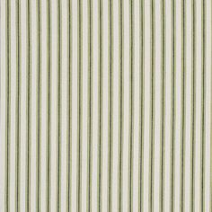 green and white striped shirting fabric with vertical horizontal stripes on the bottom half of it