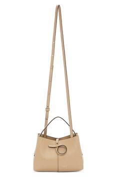 Wandler: Tan Micro Ava Bag | SSENSE Designer Everyday Bag With Detachable Handle, Designer Bags With Detachable Handle For Everyday, Designer Tan Bag With Handle Drop, Designer Tan Bag, Designer Shoulder Bucket Bag For Errands, Designer Top Handle Bucket Bag For Errands, Designer Tan Bags For On-the-go, Top Handle Box Bag For Errands, Designer Bucket Bag With Detachable Handle