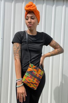 "This beautiful Kente Mini-Crossbody Bag is perfect for all your outings. It features: -42\" leather strap. Dimensions  7\"x 8\"" Multicolor Crossbody Shoulder Bag For On-the-go, Adjustable Crossbody Bags For On-the-go, Rectangular Bag With Long Strap For On-the-go, Multicolor Crossbody Shoulder Bag, Rectangular Belt Bag With Adjustable Strap, Adjustable Strap Crossbody Bag, Casual Long Strap Crossbody Bag Strap, Casual Crossbody Pouch With Cell Phone Pocket, Adjustable Strap Phone Shoulder Bag For On-the-go