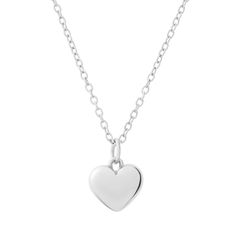 Our gorgeous Puffed Heart Pendant is here to make a LOVE-ly addition to your stack. Featuring the latest puffed 3d jewellery trend in the form of a dainty, chubby heart charm.  Size & Materials:   Chain Length: 40cm long with 5cm Extension Chan Thickness: 1mm Pendant Size: 12mm  925 Sterling Silver All sterling silver jewellery will tarnish (oxidise) over time as this is the metal's natural way of reacting to the oxygen in the air. Tarnishing will generally happen much faster if it comes into contact with agents such as perfume, salty air, sulphur, skin creams, hairspray, chlorine and acidic skin pH which triggers a chemical reaction. The reaction then leaves a thin, discoloured layer on the surface of the metal. The amount of tarnishing that occurs is dependent on the skin and care habits Everyday Heart Bead Charm Necklaces With Heart Pendant, Everyday Heart Pendant Charm Necklace, Everyday White Gold Heart Bracelet, Nickel-free Heart Pendant Necklace For Everyday, Dainty Heart Charm For Everyday Wear, Sterling Silver Heart Charm Bracelet For Everyday, Dainty Heart Charm For Everyday, Everyday Heart Shaped Pendant Necklace With Charms, Everyday Tiny Heart Charm Necklaces