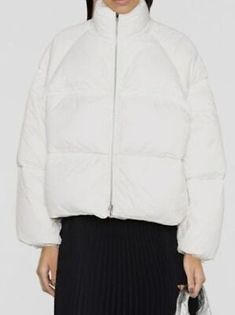 Top Seller for $745 Stand Studio Women's White Luna Down Puffer Jacket Coat Size 38, Womens Clothing Spring Streetwear Outerwear With Padded Collar, Long Sleeve Quilted Jacket For Streetwear In Winter, Winter Streetwear Long Sleeve Quilted Jacket, Winter Puffer Jacket With Padded Collar And Long Sleeves, Winter Streetwear Quilted Jacket With Long Sleeves, White Long Sleeve Quilted Puffer Jacket, Long Sleeve Quilted Jacket With Zipper For Winter, Long Sleeve Puffer Outerwear For Cold Weather, White Quilted Puffer Jacket With Long Sleeves