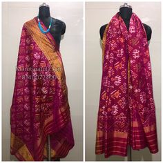 www.marutipatola.com #RAJKOT #PURE #SILK #HANDLOOM #PATOLA #DUPATTA  100% Pure Silk Material with SILK MARK LABEL. For purchase enquiries, kindly contact us on info@marutipatola.com or call/WhatsApp on +91 81400-72400 Crochet Toys, Silk Sarees, Pure Products, Crochet