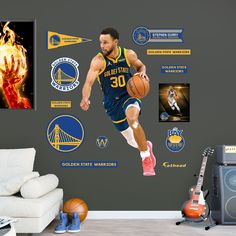 the golden state warriors'stephen curry wall decal