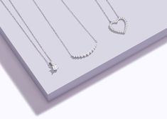 Widespread perfection. Elegant White Engraved Name Necklace, White Personalized Fine Jewelry Necklace, Refined Silver Diamond Necklace Gift, Refined White Diamond Necklace For Gift, Timeless Diamond White Necklace With Polished Finish, Flawless Diamond, Gold Diamond Necklace, Classic Metal, Vs Diamond