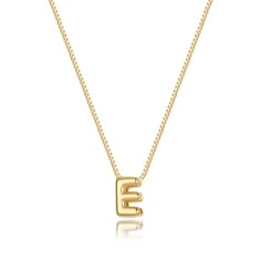 PRICES MAY VARY. 𝐒𝐈𝐙𝐄: Initial E necklace length:16.5"+2" , Bubble letter charm: about 0.31”*0.39”, With 1.0mm wide box chain, Simple and stylish！ 𝐎𝐂𝐂𝐀𝐒𝐈𝐎𝐍: Add this dainty initial necklace to your jewelry collection，It can be worn alone or layered with other necklaces for most everyday outfits. 𝐌𝐀𝐓𝐄𝐑𝐈𝐀: This dainty gold necklace is made of 14K gold plated to ensure a long without faded, that is nickel free, lead free, and hypoallergenic. 𝐀𝐒 𝐀 𝐆𝐈𝐅𝐓: Choose your own gold Gold E Necklace, E Necklace Initial, Preppy Jewelry Necklaces, E Necklace, Gold Letter Pendants, Name Choker, Necklaces Dainty, Cute Name, Dainty Initial Necklace