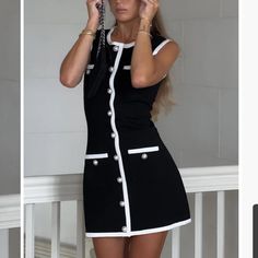 Brand New With Tags Still Attached Long Knitted Dress, Chique Outfits, Mini Dress Fashion, Elegante Casual, Elegant Dresses For Women, Knit Mini Dress, Sleeveless Vest, Sleeveless Mini Dress, Issey Miyake