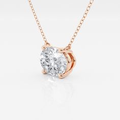 3 ctw Oval Lab Grown Diamond Solitaire Pendant 14K Rose Gold E, VS1 Oval Rose Gold Jewelry With Vs Clarity, Luxury Oval Rose Gold Necklace, Luxury Rose Gold Oval Pendant Jewelry, Luxury Rose Gold Oval Necklace, Luxury Rose Gold Solitaire Necklace With Diamond Cut, Rose Gold Round Cut Solitaire Necklace, Rose Gold Solitaire Necklace For Anniversary, Luxury Rose Gold Solitaire Necklace With Prong Setting, Luxury 14k Rose Gold Oval Jewelry