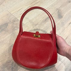 Vintage Ferragamo Bag. Authentic . Made In Italy . Bag Needs Cleaning On The Outside Inside Super Clean . Never Used Comes With Strap . Minor Stains On Outside As Pictured Elegant Red Satchel With Detachable Handle, Elegant Red Bag With Removable Pouch, Red Handheld Shoulder Bag For Formal Occasions, Elegant Red Evening Bag For Shopping, Elegant Red Satchel With Top Carry Handle, Elegant Red Bag With Top Carry Handle, Elegant Red Tote Evening Bag, Chic Red Satchel For Formal Occasions, Elegant Red Top Handle Bag