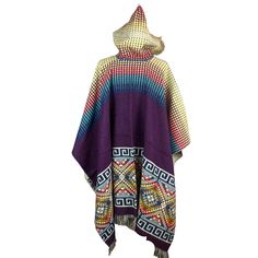 Stay cozy and fashionable this season with our fall apparel, perfect for layering over any outfit. Don't miss out on the must-have item of the season - the alpaca poncho! - Very soft and warm- Large and long perfect for the coldest wintertime- Lightweight cape- Comfortable shawl- With fringes and geometric patterns - Made of alpaca wool and acrylicMeasurements: Length from shoulder to bottom: 36 inches + 1-inch fringesWidth from left to right: 50inchesCare instructions:- Hand wash in cold water- Alpaca Poncho, Hooded Poncho, Wool Poncho, Alpaca Wool, Stay Warm, Cosplay Costumes, Faux Fur, Geometric Pattern, Fall Outfits