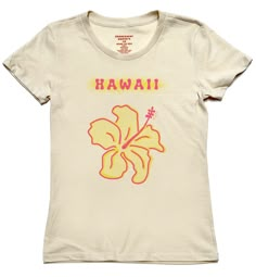 Hibiscus Hawaiian Flower tee 30 Singles Jersey 100% Cotton Premium quality ringspun and compacted cotton 4.3 oz Garment dyed with silk wash for softness Tagless for extra comfort Made In USA Organic Gifts, Hawaiian Flower, Dream Clothes, Summer Tops, Natural Organic, Cute Tops, Infant Tees, Hibiscus, Pretty Outfits