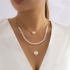 Women's Pearl Strand heart Necklaces - Hearts - Tecwwa White Pearl Chain Necklace For Layering, White Pearl Necklace For Layering, White Pearl Layering Necklaces, Multi-strand Pearl Necklace For Layering, Long Pearl Necklace As Gift, Multi-strand Jewelry With Pearl Pendant For Gift, Elegant Pearl Layered Necklace As Gift, Pearl White Necklaces For Layering, Elegant Pearl Layered Necklace Gift