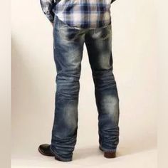 B Tuff Turbo Bootcut Denim Blue Denim Western Bottoms, Western Style Blue Denim Bottoms, Western Style Blue Denim Jeans, Blue Western Style Denim Jeans, Rugged Fitted Blue Jeans, Blue Rugged Fitted Jeans, Fitted Rugged Blue Jeans, Rodeo Dress, Stonewashed Jeans