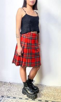 y2k Wallace tartan kilt skirt, 00s vintage mini plaid skirt, mid high-waisted pleated skirt Plaid Pleated Scottish Kilt tag size: 16 UK - international: M made in uk pure scottish wool** circa: 1990s-2000s fabric 100% wool color: red yellow blue green tartan condition: great vintage condition measurement: waist: 34/38 cm hips: 45cm back length: 52 cm Follow us on Instagram for the latest  @lividomilano www.instagram.com/lividomilano questions about this product? this item is clean and comes from Pleated Skirt Plaid, Mini Plaid Skirt, Wallace Tartan, Kilt Skirt, Scottish Kilts, Green Tartan, High Waisted Pleated Skirt, Tartan Kilt, Plaid Pleated Skirt