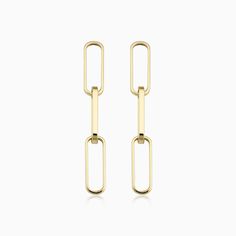 Venice Link Bold Drop Earrings – Oradina Modern Oval Link Chain Earrings, Modern Everyday Link Earrings, Modern Link Chain Earrings, Modern Yellow Gold Earrings With Hooks And Links, Modern Link-style Earrings With Box Chain, Minimalist 14k Gold Oval Link Earrings, Minimalist Chain Link Earrings, Modern Yellow Gold Earrings For Workwear, Modern Yellow Gold Link Earrings