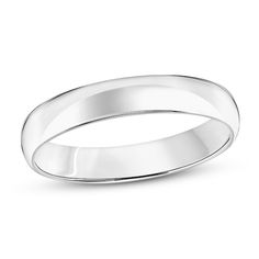 This classic wedding band is crafted of 14K white gold. The band is 4mm in width. Classic Wedding Band, Classic Wedding, Size 10 Rings, The Band, Stone Settings, Ring Designs, Wedding Band, Types Of Metal, Fashion Rings