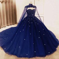 Beading Navy Blue Quinceanera Dresses with Cape Vestidos 15 De Años Ball Gowns Luxury Blue Quinceanera Dress With Fitted Bodice, Quinceanera Dresses Blue With Cape, Navy Blue Long Sleeve Quince Dress, Midnight Bluequinceanera Dress, Saphire Blue Quinceanera Dresses, Dark Bluecquince Dresses, Midnight Blue And Silver Quice Dress, Navy Blue Quince Dress With Sleeves, Navy Blue Wuince Dresses