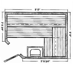 Our 5-sided Catalina indoor kit offers a unique design, perfect for any room corner. This unique 5-sided sauna has two glass sidelights, giving it a spacious, open feel. The Catalina Sauna is crafted with grade-A Western red cedar to provide a stunning and sturdy build. Western red cedar is perfect for sauna benches and interiors because it doesn't secrete resin or overheat, and it is also water repellent. This unique 5-sided sauna has two glass sidelights, giving it a spacious, open feel. Enjoy Studio Apartment Plans, Sauna Dimensions, Corner Sauna, Rustic Saunas, Sauna Plans, Home Steam Room, Studio Apartment Plan, Building A Sauna, Diy Sauna