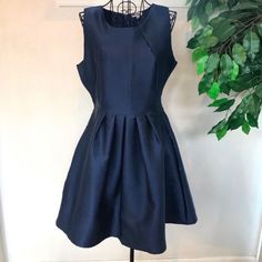 Nwt Navy Blue Full Pleated Skirt On This Day & Night Lined Dress. Sleeveless, Rear Zip. Size M. Approximate Measurements: Armpit To Armpit: 18 1/2” Waist: 15” Length: 36” Shoulder To Waist: 15” Rear Zip: 19” (927akf9) Chic Navy A-line Mini Dress, Blue A-line Pleated Dress, Navy A-line Evening Dress, Fitted Dress With Full Skirt For Date Night, Blue Pleated Back Midi Dress For Evening, Blue Evening Midi Dress With Pleated Back, Blue Midi Dress With Pleated Back, Navy A-line Spring Dress, Navy A-line Dress For Spring