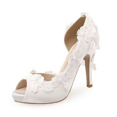 Step into summertime elegance with our collection of Women's White Wedding Shoes. Designed to complement the blissful ambiance of a summer wedding, these shoes blend sophistication with comfort. Crafted with premium materials, they ensure a perfect fit for your special day. Whether you prefer strappy sandals, chic pumps, or graceful flats, our selection offers a variety of styles to suit your taste. Radiate timeless charm as you walk down the aisle in our Women's White Wedding Shoes, the epitome Custom Bridesmaid Dress, Walk Down The Aisle, Pregnant Wedding Dress, White Wedding Shoes, B 12, Business Dresses, Girls Sneakers, Bag Dress, Business Outfits