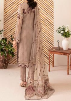 Introducing our Chiffon collection Rangoon by Ramsha, designed to make you look and feel your best These pieces will add a touch of class and elegance to your wardrobe. This collection is a beautiful collection of ensembles offering versatile compositions for the latest festive wardrobe requirements. Embroidered Chiffon Front With Sequence. Embroidered Chiffon Back and Sleeves. Embroidered Organza Lace. Embroidered Organza Ghera and Trouser Lace. Embroidered Net Dupatta. Raw Silk Trouser. Color: There might be slight color variation due to lighting and flashes while the photo shoot. The color may also vary because of different screen resolutions. Wash Care: Dry Clean Only. Batik Print Dress, Lehenga Jewellery, Pakistani Designer Clothes, Saree Sale, Chiffon Sleeves, Organza Sleeves, Lehenga Style, Chiffon Collection, Embroidered Chiffon