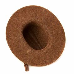 Mini Brown Flocked Cowboy Hat. This Mini Brown Flocked Cowboy Hat is a darling accessory fit for a western look! The small cowboy hat makes for a darling placeholder or favor for western-themed parties, barbecues, and weddings. Utilize it as a gift package decoration for those friend and family cowboys, western lovers, and horse lovers!    This precious hat is covered in rich velveteen coating and its crown is detailed with matching shiny rope trim. Adjustable Brown Boater Hat For Country Events, Brown Top Hat For Kentucky Derby And Country Events, Brimmed Brown Boater Hat For Country Events, Brown Brimmed Boater Hat For Country Events, Adjustable Felt Fedora Mini Hat, Adjustable Brimmed Mini Hats In Felt, Brown Felt Hat For Kentucky Derby And Western Events, Brown Felt Hat For Western-themed Events And Kentucky Derby, Country Style Felt Hat For Western-themed Events