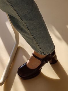 Editor's NotesMOL:pin's shoes can be matched well with girlish and casual stylings.- Rounded square shaped toe- Easy to wear with buckle strap- Voluminous shilhouette heel point- Comfortable to wear with latex cushion insoleMeasurements(in.)KR size- Size: KR 225MM (US 5.5) - KR 255MM (US 8.5)- Heel height: 2.36 in.Composition & Care- Upper: Cowskin  Lining: Functional lining- Avoid direct heat and moisture- The leather may have fine scratches and wrinkles- Keep in a dust bagDesigner- by MOL: Rounded Square, Mary Jane Heels, Pump Shoes, Mary Janes, Wrinkles, Heel Height, Pumps, Fashion Outfits, Women Shoes