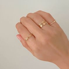 14K Solid Gold Chain Link Ring – DMK Rolex Ring, Linked Rings, Chain Link Ring, Link Ring, Golden Ring, Solid Gold Chains, Linking Rings, Chain Ring, Diamond Rings