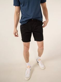 Our Original casual short that redefined the meaning of proper length shorts. These bad boys are kind of a big deal: they're made from our fanciest, most-technologically-advanced stretch casual fabric for the ultimate in movability and flexibility. They even feature an elastic waistband and an updated (read: improved, more comfortable) fit. Nothing will make your thighs look as good as these. Fabric: 98% cotton / 2% spandex Machine Wash Cold, Tumble Dry Low | Chubbies The Dark N' Stormies 7" Ins Black Shorts With 5-inch Inseam And Relaxed Fit, Black Relaxed Fit Shorts With 5-inch Inseam, Casual Athletic Shorts With 5-inch Inseam, Casual Black Everyday Shorts, Casual Black Bermuda Shorts With Relaxed Fit, Sporty Black Cotton Bermuda Shorts, Black Cotton Shorts With Short Inseam, Black Cotton Bermuda Shorts With Short Inseam, Classic Everyday Shorts With Pockets