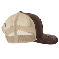 NRS Brown and Khaki Cap Mesh Back Snap Back NRS-CAP24-039 Pair this cap with your favorite NRS tee. Brown Trucker Hat With Visor, Brown Cotton Trucker Baseball Cap, Brown Cotton Trucker Hat, Brown Cotton Trucker Hat With Curved Bill, Rubber Patch, Snap Backs, Mesh