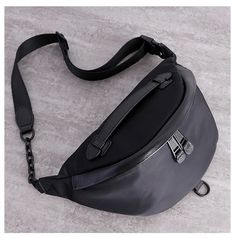 waist bag ladies Womens Black Nylon Leather Fanny Pack Nylon Chest Bag Black Womens Hip Bag Waist Bag For Women Black Nylon Bags With Zipper Closure, Black Nylon Shoulder Bag For Outdoor, Black Large Capacity Belt Bag Shaped As Shoulder Bag, Black Belt Bag With Zipper Pocket As Shoulder Bag, Black Chest Bag With Mobile Phone Pocket For Streetwear, Black Large Capacity Shoulder Belt Bag, Large Capacity Black Shoulder Belt Bag, Black Belt Bag With Zipper Pocket, Shoulder Style, Black Belt Bag With Zipper Pocket