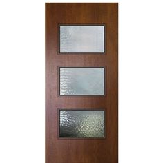 80 Tall Modern Mahogany Front Door with 3 Horizontal Lites Wood Doors Exterior, Exterior Door Styles, Mahogany Front Door, Wood Front Entry Doors, Solid Wood Entry Doors, Single Door Design, Contemporary Door, Wood Entry Doors, Wood Exterior