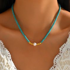 ⚡️Buy Vintage Necklace With Freshwater Pearl - Gold Plated at the lowest price in United States. Check reviews and buy Vintage Necklace With Freshwater Pearl - Gold Plated today. Shakira Jewelry, Turquoise Pearl Necklace With Pearl Charm As Gift, Turquoise Pearl Necklace With Round Beads, Elegant Gold Turquoise Necklace With Colorful Beads, Turquoise Pearl Necklaces With Pearl Charm, Turquoise Pearl Pendant Necklace As Gift, Turquoise Necklace With Pearl Chain And Round Beads, Turquoise Necklace With Round Pearl Beads, Turquoise Necklaces With Pearl Chain And Round Beads