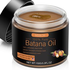 PRICES MAY VARY. Natural & Raw Batana Oil: Unrefined batana oil is extracted from the nuts of American Palm Tree, sourced from Honduras, also known as Elaeis Oleifera Kernel Oil. It promotes hair growth, moisturizes hair scalp and repair damaged hair in a natural and healthy way Promoting Hair Growth & Anti Hair Loss : This organic batana oil is enriched with Vitamin E, which can effectively help to promote hair growth and strength hair inside out. Regular use of Batana oil have shown to help pr Thicker Stronger Hair, Batana Oil, Hair Growth Women, Tangle Free Hair, Oil For Hair Growth, Homemade Shampoo, Dr Sebi, Oil For Hair, Dry Damaged Hair