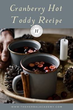 two cups of cranberry hot toddy recipe