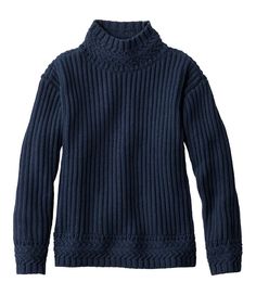 Women's Signature Original Cotton Ribbed Sweater, Mockneck | Sweaters at L.L.Bean Classic Cotton Turtleneck For Winter, Classic Textured Knit Turtleneck For Winter, Classic Solid Knit Turtleneck, Classic Cable Knit Turtleneck For Fall, Classic Textured Knit Turtleneck For Fall, Classic Textured Knit Turtleneck, Mockneck Sweater, Organic Cotton Yarn, Work Fits