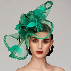 Category:Fascinators,Headpiece,Kentucky Derby Hat; Embellishment:Floral,Flower,Feather; Gender:Women's; Quantity:1pc; Occasion:Ladies Day,Horse Race; Material:Feather,Net; Head Circumference:54-58; Front page:WE; Shipping Weight:0.075 Derby Hats Fascinators, Feather Headpiece, Horse Race, Fascinator Headband, Feather Fascinators, Melbourne Cup, Kentucky Derby Hats, Kentucky Derby Hat, Flower Headpiece