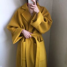 Long Wool Coat Women, Fairycore Clothes, Wool Coat Women, Long Coat Women, Wool Overcoat, Long Wool Coat, Kawaii Dress, Stylish Jackets, Cardigan Long