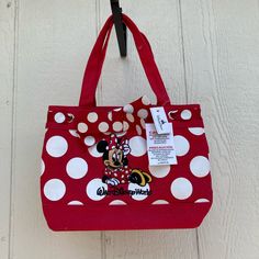 Never Used, Super Cute Disney School Bag In Red, Red Disney School Bags, Disney Red School Bag, Cute Rectangular Minnie Mouse Bags, Red Mickey Mouse Casual Bag, Red Disney Travel Bag, Casual Red Mickey Mouse Bag, Disney Red Travel Bag, Red Minnie Mouse Travel Bag