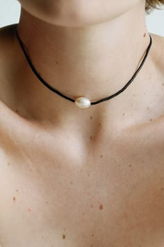 Mermaid Choker | Sophie Buhai Adjustable Pearl Choker Necklace, Adjustable Pearl Choker With Pearl Charm, Adjustable Pearl Charm Choker, Minimalist Handmade Pearl Jewelry, Pearl Beaded Choker Jewelry, Beaded Pearl Choker Jewelry, Handmade Minimalist Pearl Jewelry, Adjustable Pearl Drop Choker Necklace, Minimalist Adjustable Pearl Choker Necklace