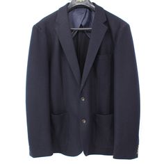 J. Crew Wool Blend Navy Blue Single Breasted Sport Coat Blazer Jacket Style: Ax264 Size: Xl Material: 52% Polyester, 28% Wool, 12% Cotton, 6% Viscose & 2% Elastane Partial Lining: 100% Polyester Care: Dry Clean J. Crew Navy Blue Sport Jacket Partial Lining Inner Nape & Sleeves Notched Collar & Lapel Welt Chest Pocket Single Breasted With 2 Button Closure Side Front Pouch Pockets Sleeves With 4 Button Cuff Decor New With The Tag, Never Worn! Approx. Measurements: Across The Underarms: 22.5" Acros Navy Business Blazer With Pockets, Blue Blazer With Patch Pockets For Office, Elegant Blue Suits With Patch Pockets, Navy Office Blazer With Pockets, Blue Office Blazer With Patch Pockets, Classic Blue Blazer With Patch Pockets, Navy Blazer With Pockets For Tailoring, Formal Blue Blazer With Patch Pockets, Navy Business Casual Blazer With Pockets